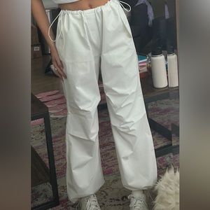 White Parachute Pants